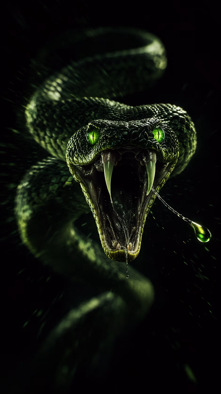 Snake themed call to action visual